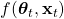 f(\boldsymbol{\theta}_t, \mathbf{x}_t)