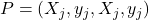 P = (X_{−j∗}, y_{−j} , X_{j∗}, y_j )