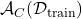 \mathcal{A}_C(\mathcal{D}_\mathrm{train})