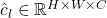 \hat{c}_l\in\mathbb{R}^{H \times W \times C}