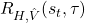 R_{H,\hat{V}}(s_t,\tau)