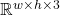 \mathbb{R}^{w \times h \times 3}