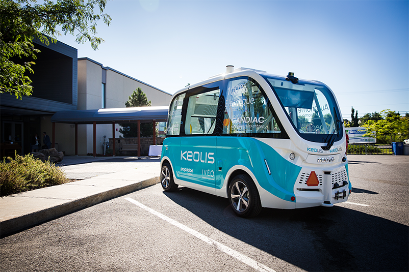 AIhub | Horizon | Keolis autonomous shuttle