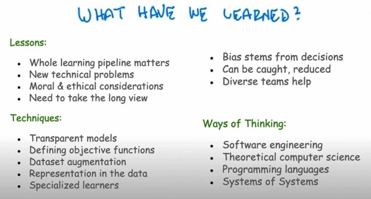 summary slide from Isbell talk at NeurIPS