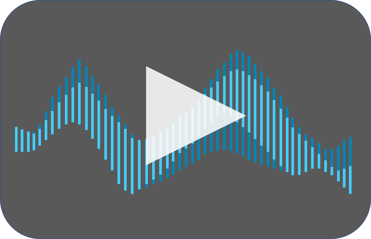 sound wave with play button