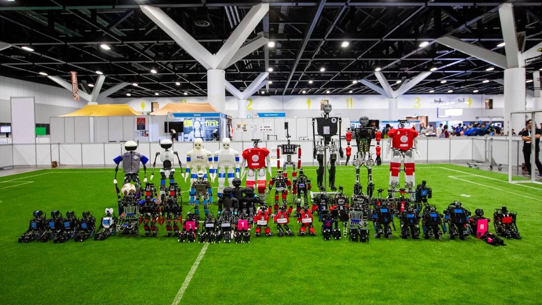 Physical robots from RoboCup2019 in Sydney