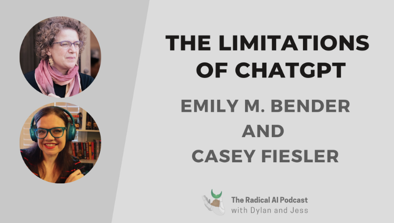 Photos of Emily and Casey with text The Limitations of ChatGPT