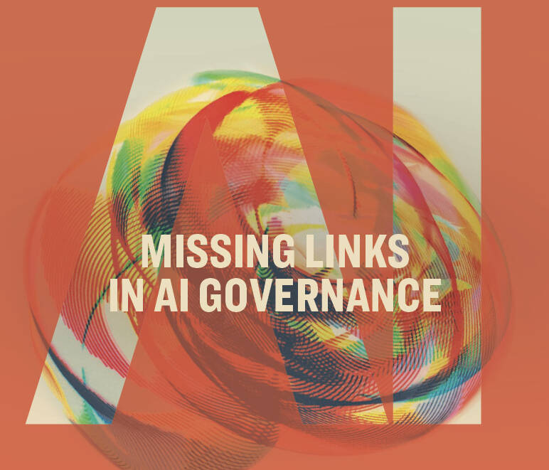 missing links in AI governance book cover