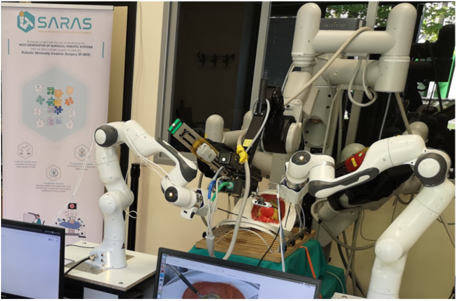 Setup for semi-autonomous partial nefrectomy